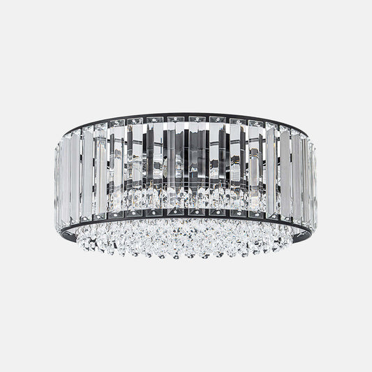 3-Light Crystal Flush Mount Ceiling Light