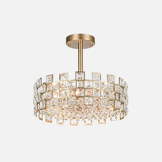 Crystal Semi Flush Mount