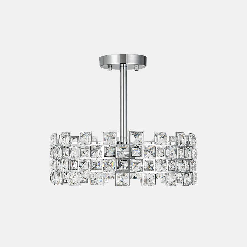 Crystal Semi Flush Mount