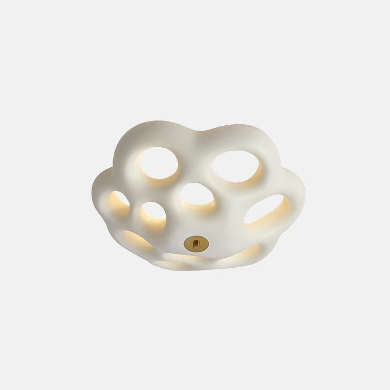 Flower Design LED Flush Mount Ceramic Ceiling Light