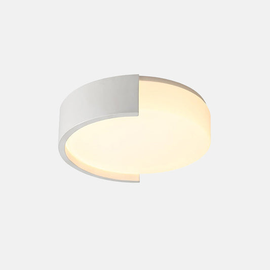 Nordic Circle Flush Mount Ceiling Light in White