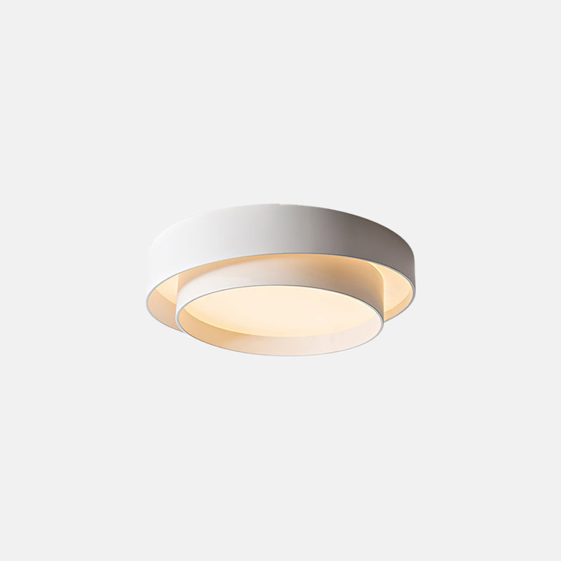 Concentric Rings Round Flush Mount Ceiling Light