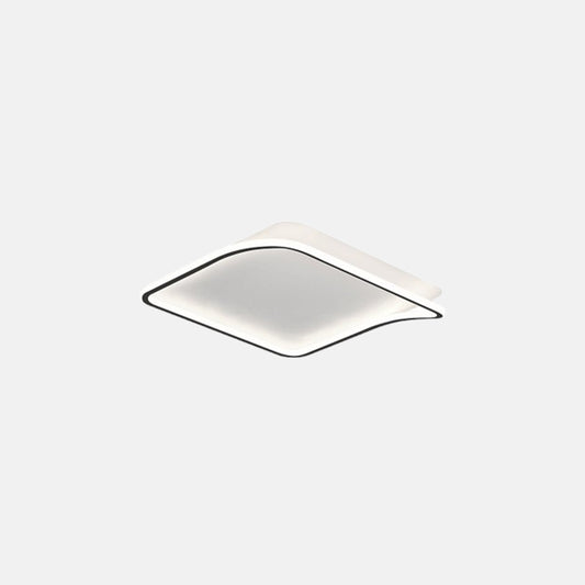 Designer Sleek Square LED Flush Mount