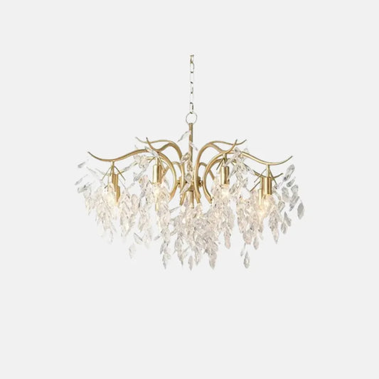 Royal Metal Crystal Cluster Black Pendant Light Living Room