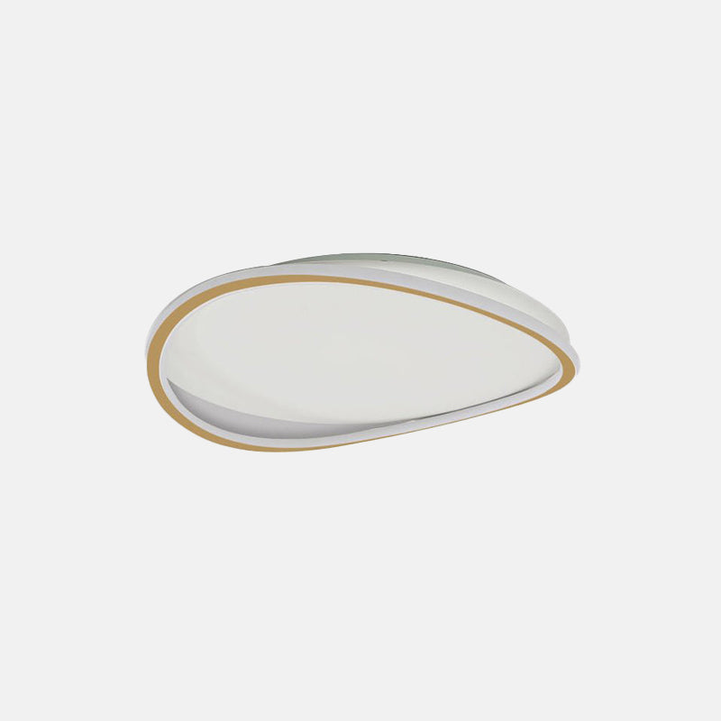 Geometric Round LED Flush Mount in Warm White