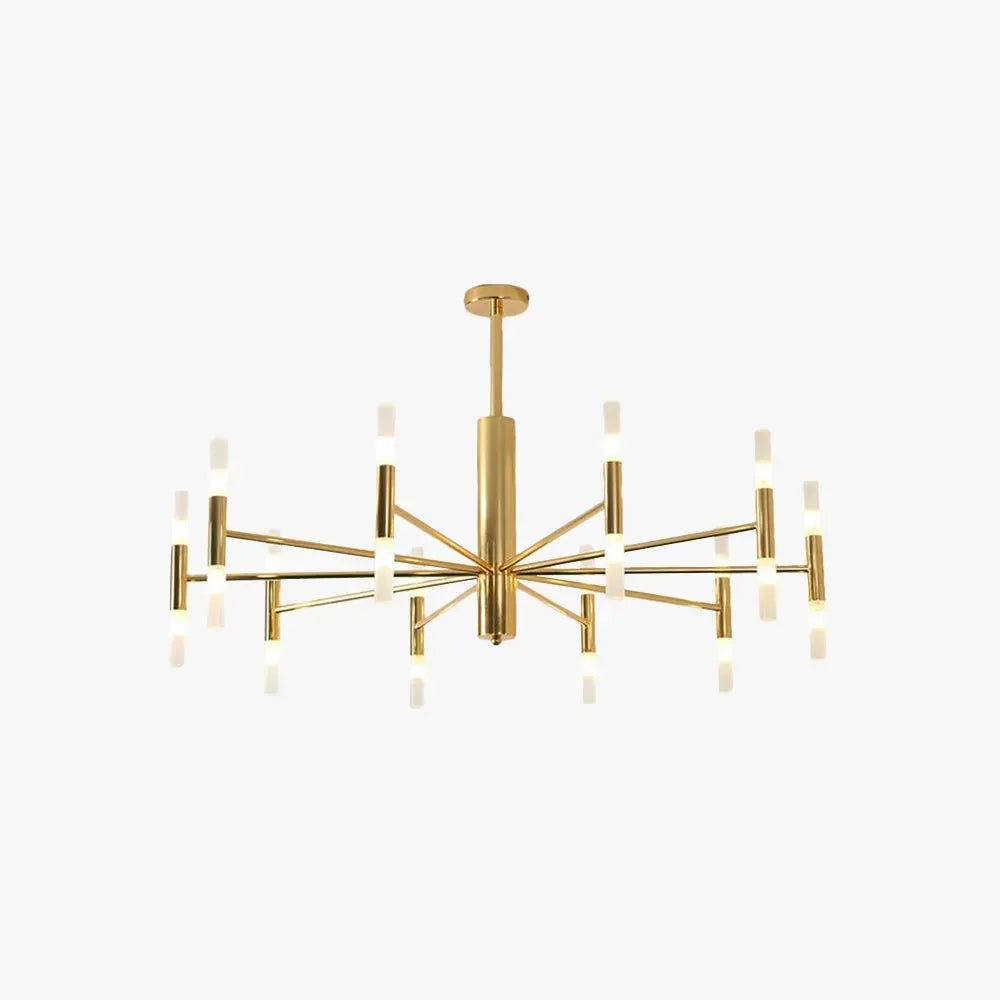 Modern Metal Linear Gold Pendant Light Bedroom