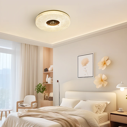 Modern Metal Round White Ceiling Light Bedroom