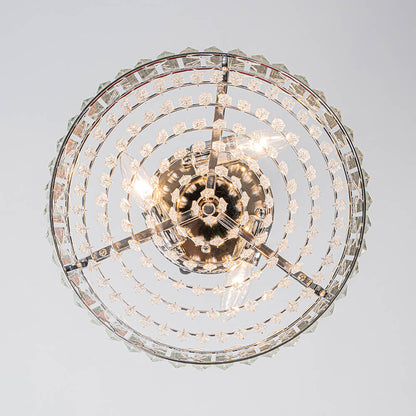 3-Light Crystal Flush Mount Ceiling Light