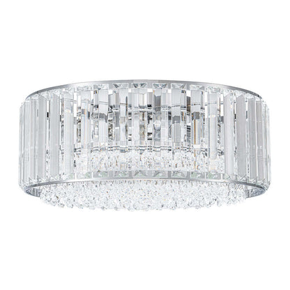 3-Light Crystal Flush Mount Ceiling Light