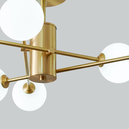 6-Light Glass Globe Ceiling Light