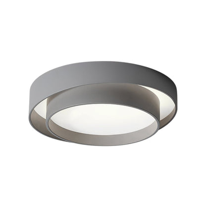 Concentric Rings Round Flush Mount Ceiling Light