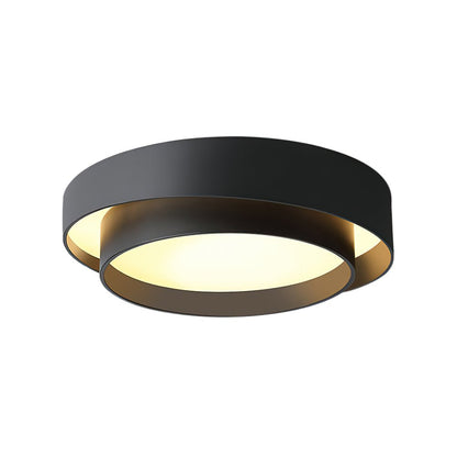 Concentric Rings Round Flush Mount Ceiling Light