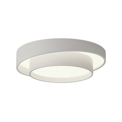 Concentric Rings Round Flush Mount Ceiling Light