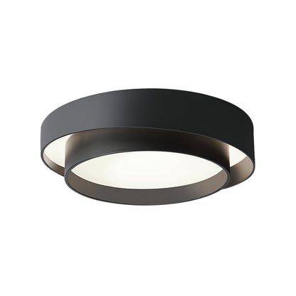 Concentric Rings Round Flush Mount Ceiling Light