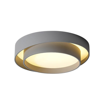 Concentric Rings Round Flush Mount Ceiling Light