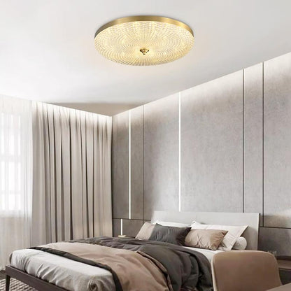 Copper & Metal & Acrylic LED Flush Mount Ceiling Light