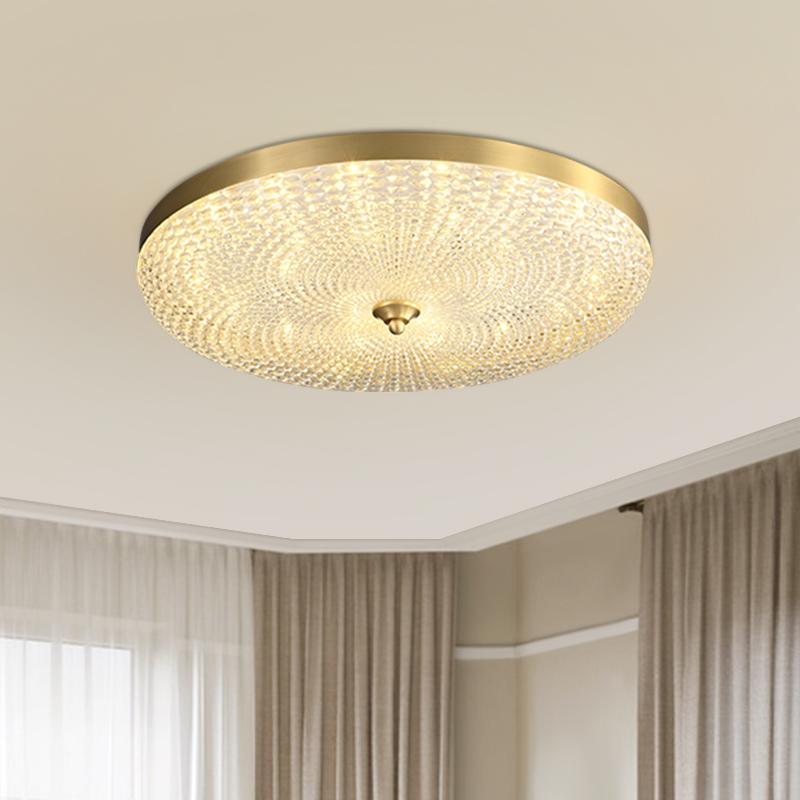 Copper & Metal & Acrylic LED Flush Mount Ceiling Light