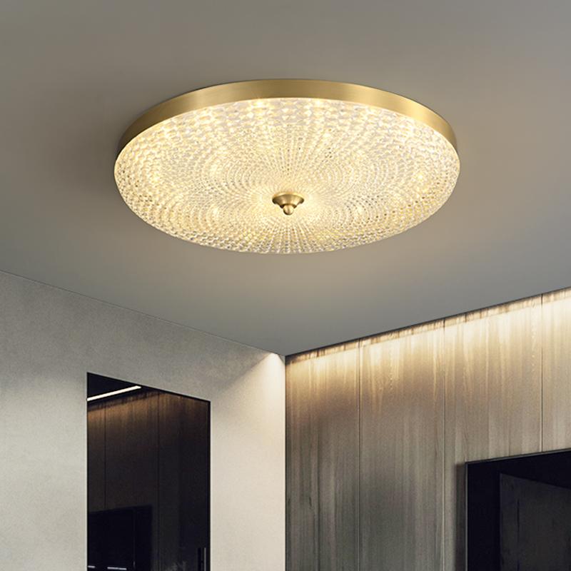 Copper & Metal & Acrylic LED Flush Mount Ceiling Light