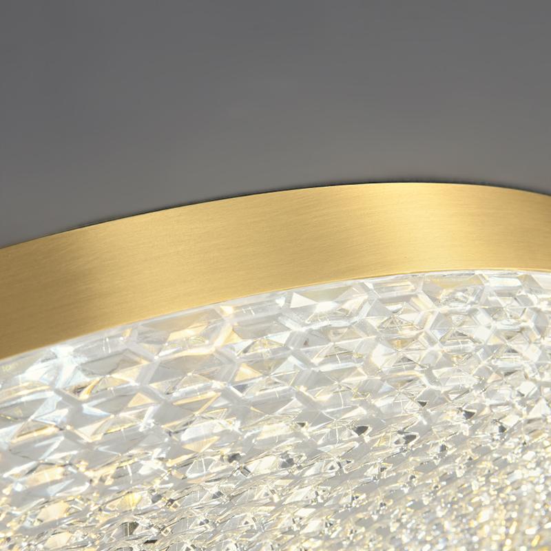 Copper & Metal & Acrylic LED Flush Mount Ceiling Light