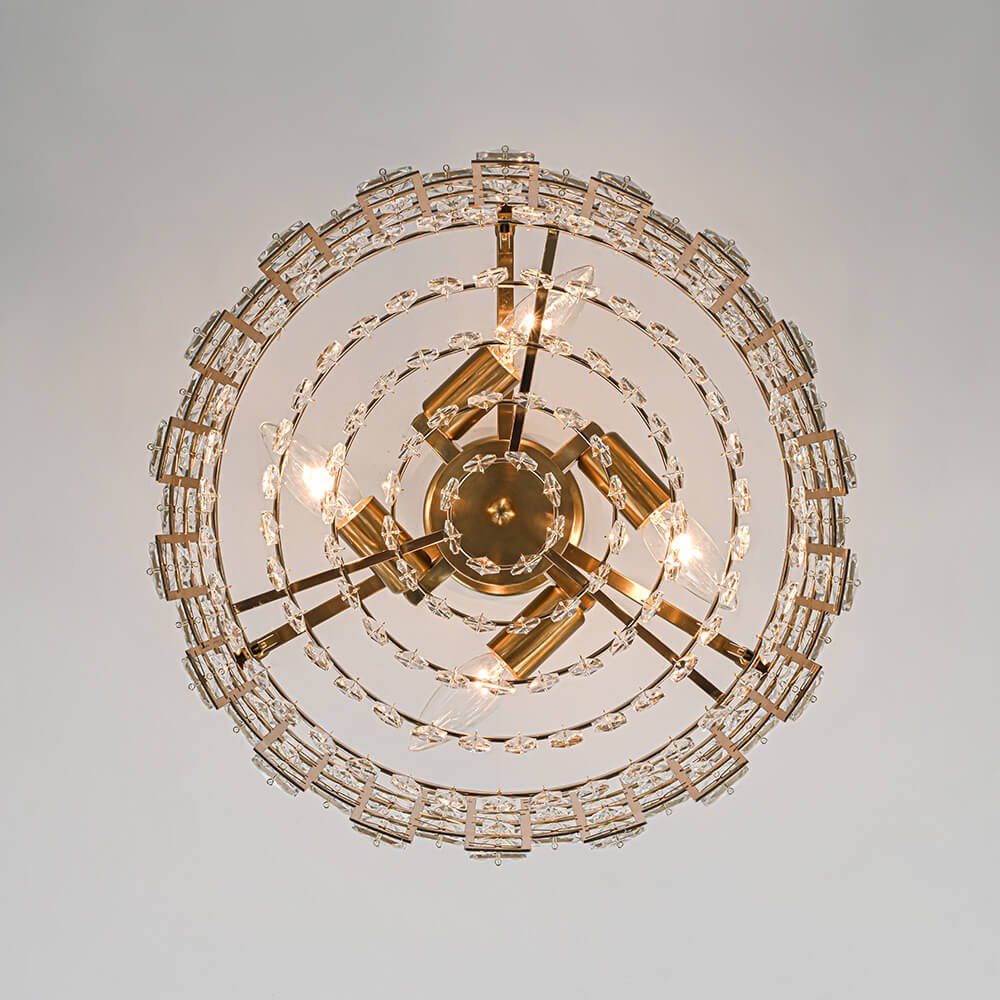 Crystal Semi Flush Mount