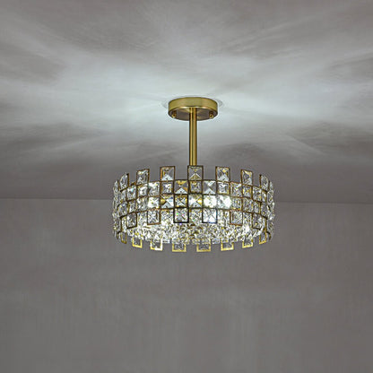 Crystal Semi Flush Mount