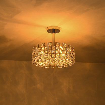 Crystal Semi Flush Mount