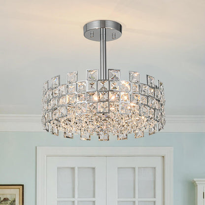 Crystal Semi Flush Mount