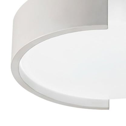 Nordic Circle Flush Mount Ceiling Light in White