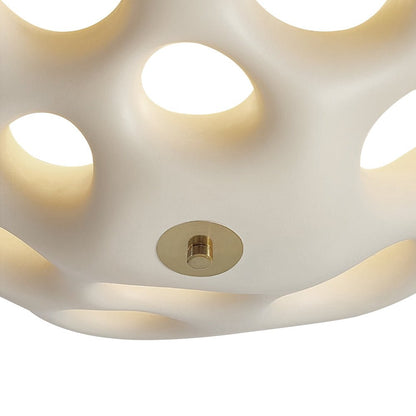 Flower Design LED Flush Mount Ceramic Ceiling Light